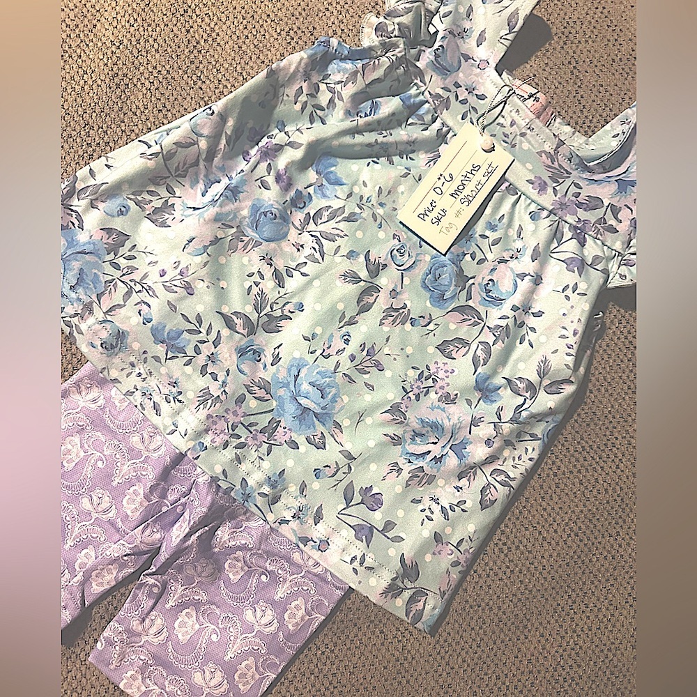Pete & Lucy Baby Blues Capri Set size 0-6 months brand new with tags boutique